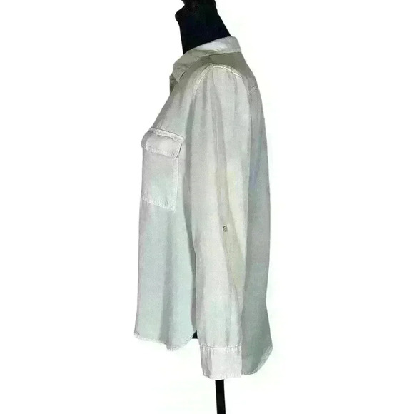 Aritzia The group by Babaton Button-up Roll Sleeves Utility shirt Women Size XS - Picture 4 of 16